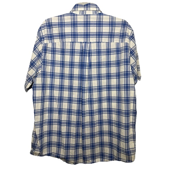 Timberland Stratham Issue Lot 2 Mens Large Short Sleeve Button Up‎ Plaid Shirts - Picture 6 of 16